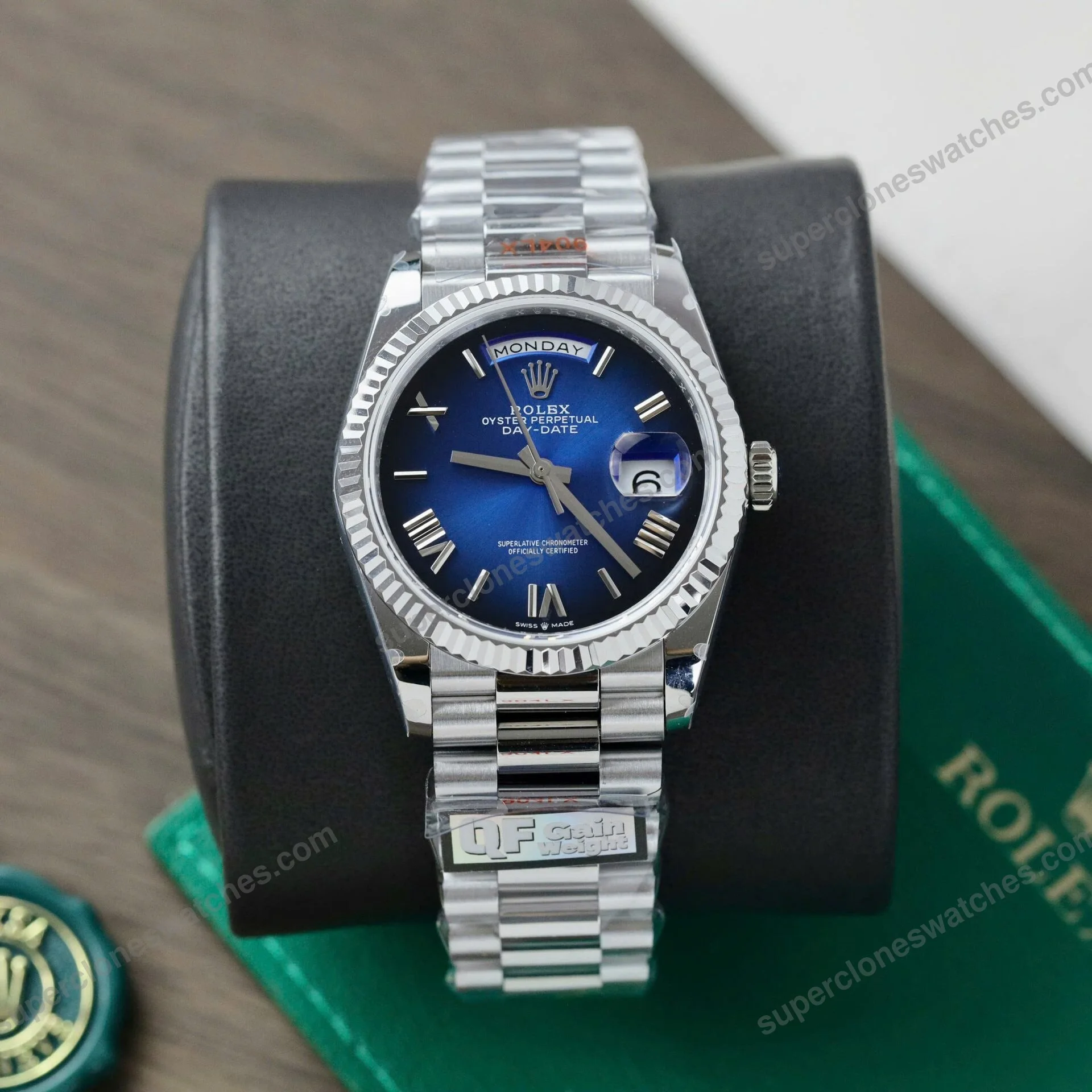 Super-Clone-Rolex-Day-Date-Blue-Ombre-Dial-128239-0063-36-mm-2