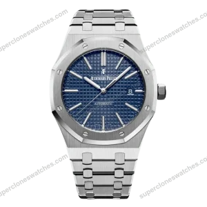 Super-Clone-Audemars-Piguet-Royal-Oak-15400ST-41mm-Blue-Dial-Stainless-Steel-Blu-1
