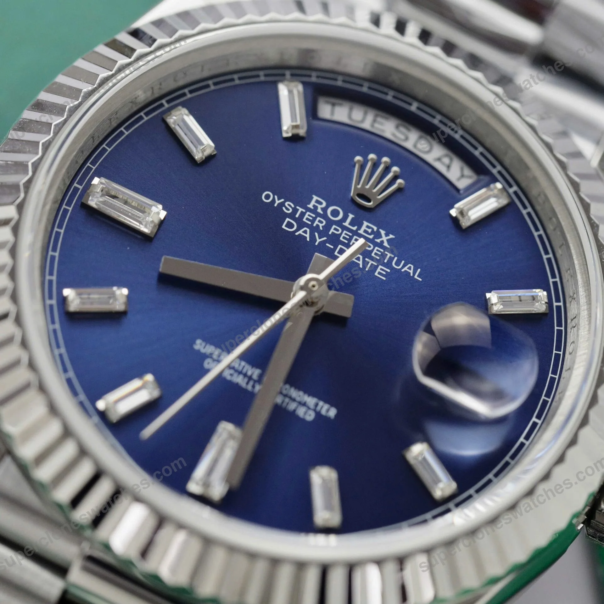 Super-Clone-Rolex-Day-Date-Bright-Blue-Diamond-Dial-128239-0069-36-mm-6