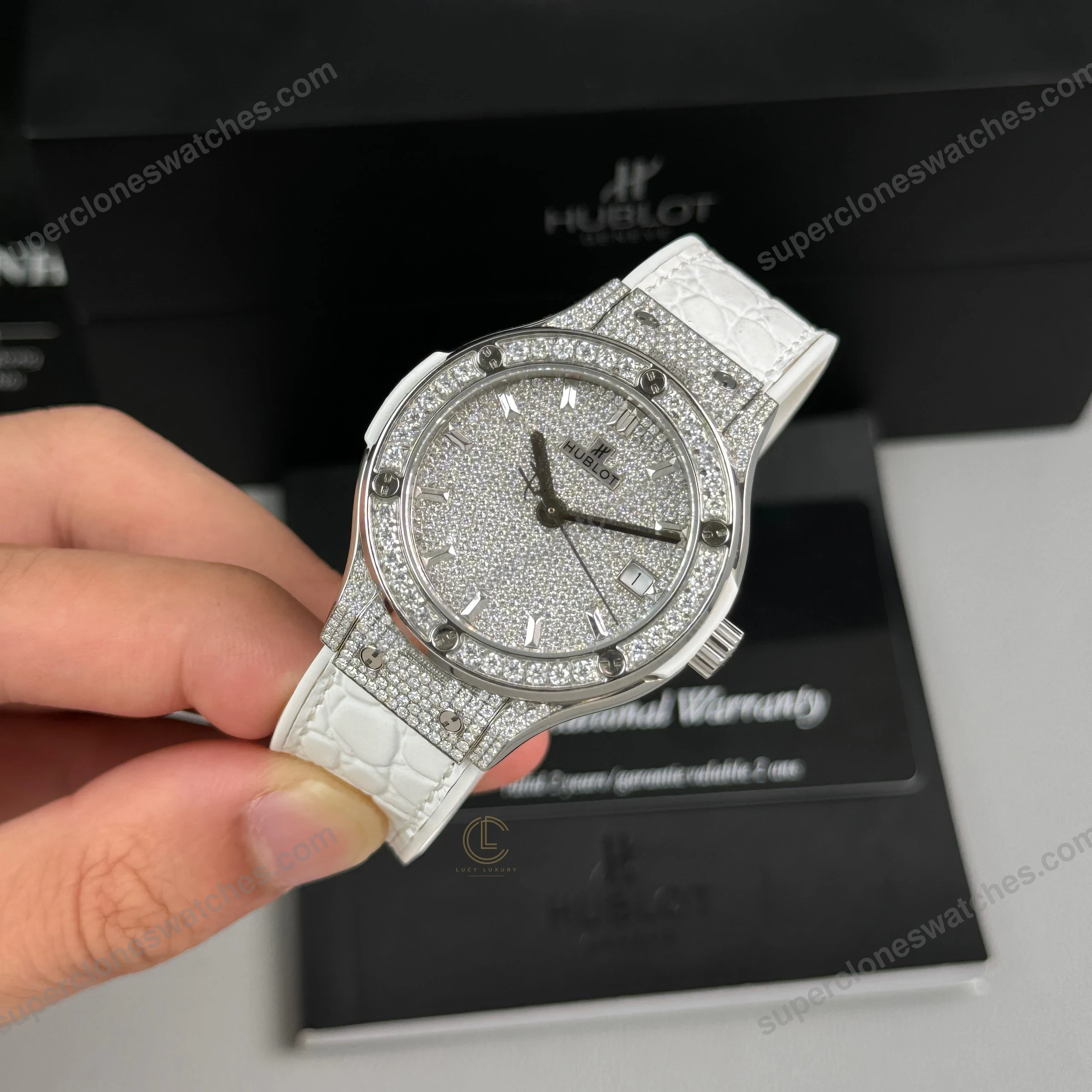 Super-Clone-Hublot-Classic-Fusion-Diamonds-Moissanite-Pave-38mm-Dial-Moissanite-3