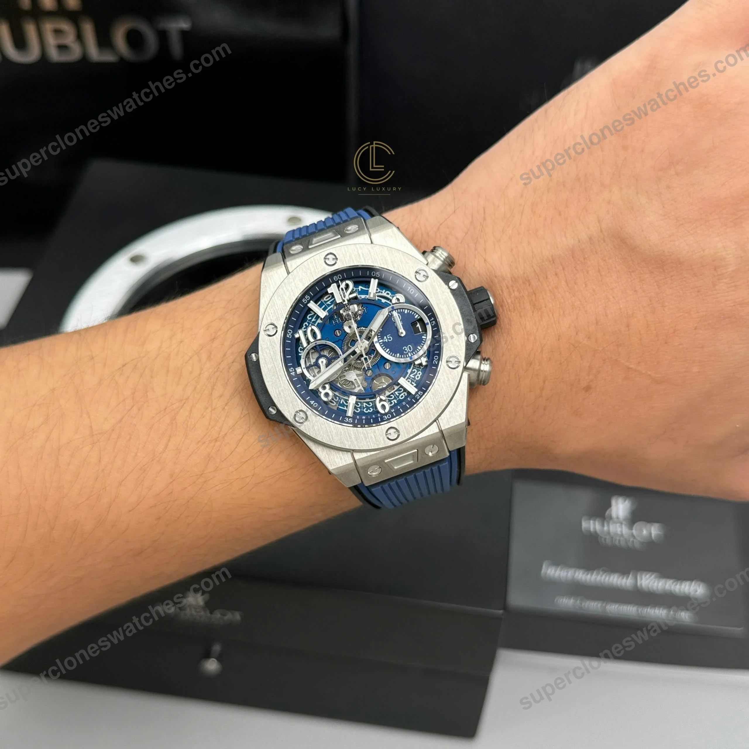 Super-Clone-Hublot-Big-Bang-Unico-441.NX_.5171.RX-42mm-Blue-Dial-4