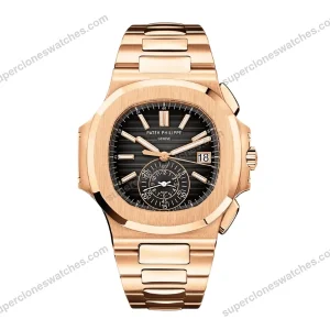 Super-Clone-Patek-Philippe-Nautilus-Chronograph-59801R-001-40mm-Black-Gray-Dial-1