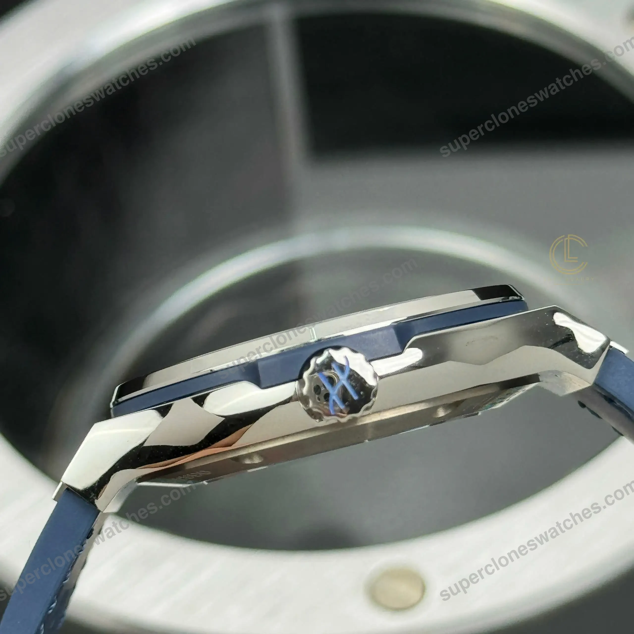 Super-Clone-Hublot-Classic-Fusion-Titanium-38mm-Blue-Dial-Unisex-Size-5