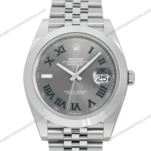 Super-Clone-Rolex-Datejust-Rhodium-Dial-126300-Wimbledon-Jubilee-41-mm-1