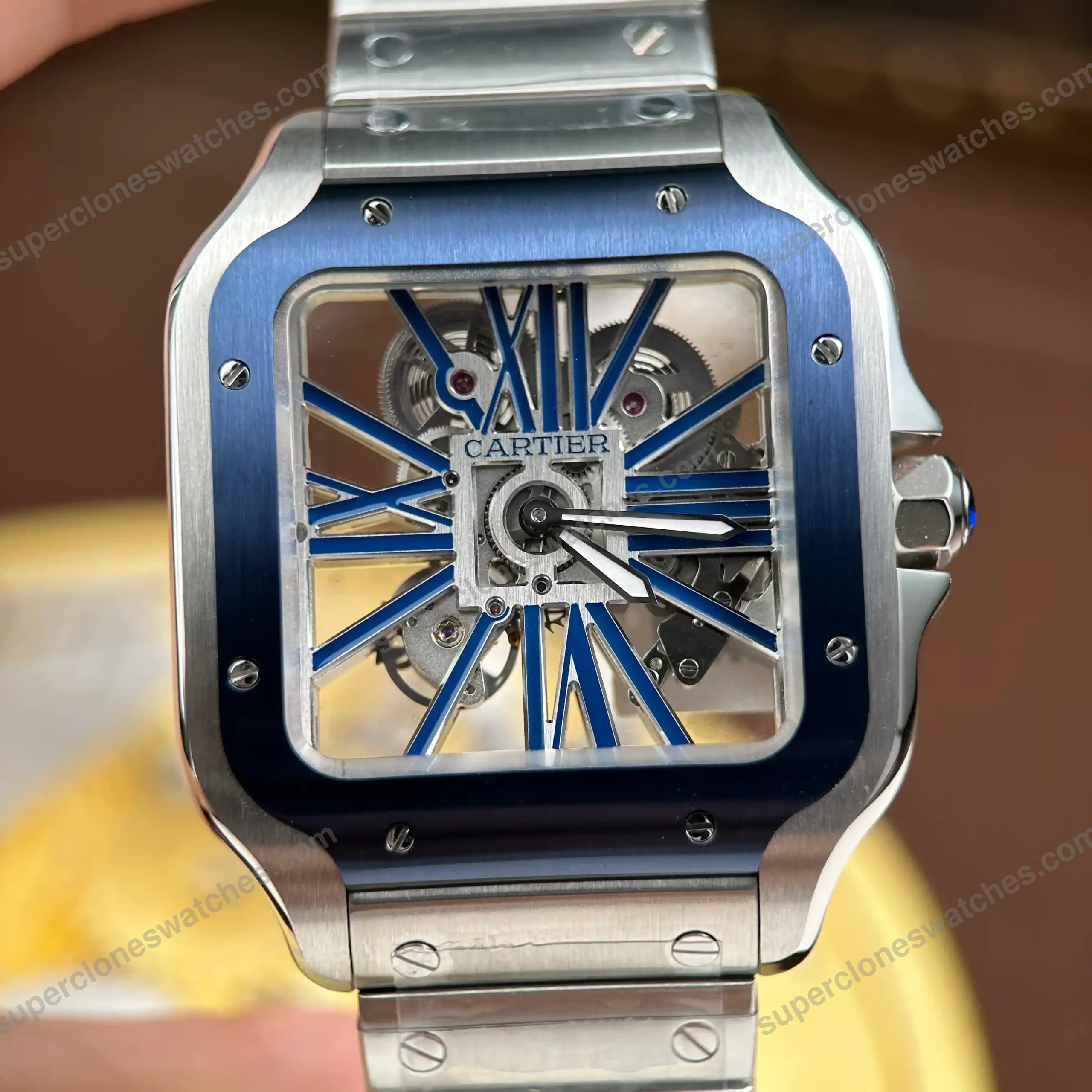 Super-Clone-Cartier-Santos-Large-Skeleton-WHSA0026-39mm-5