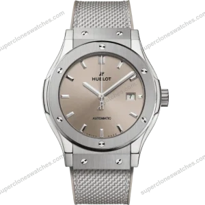 Super-Clone-Hublot-Classic-Fusion-42mm-Sundunt-Dial-Titanium-1