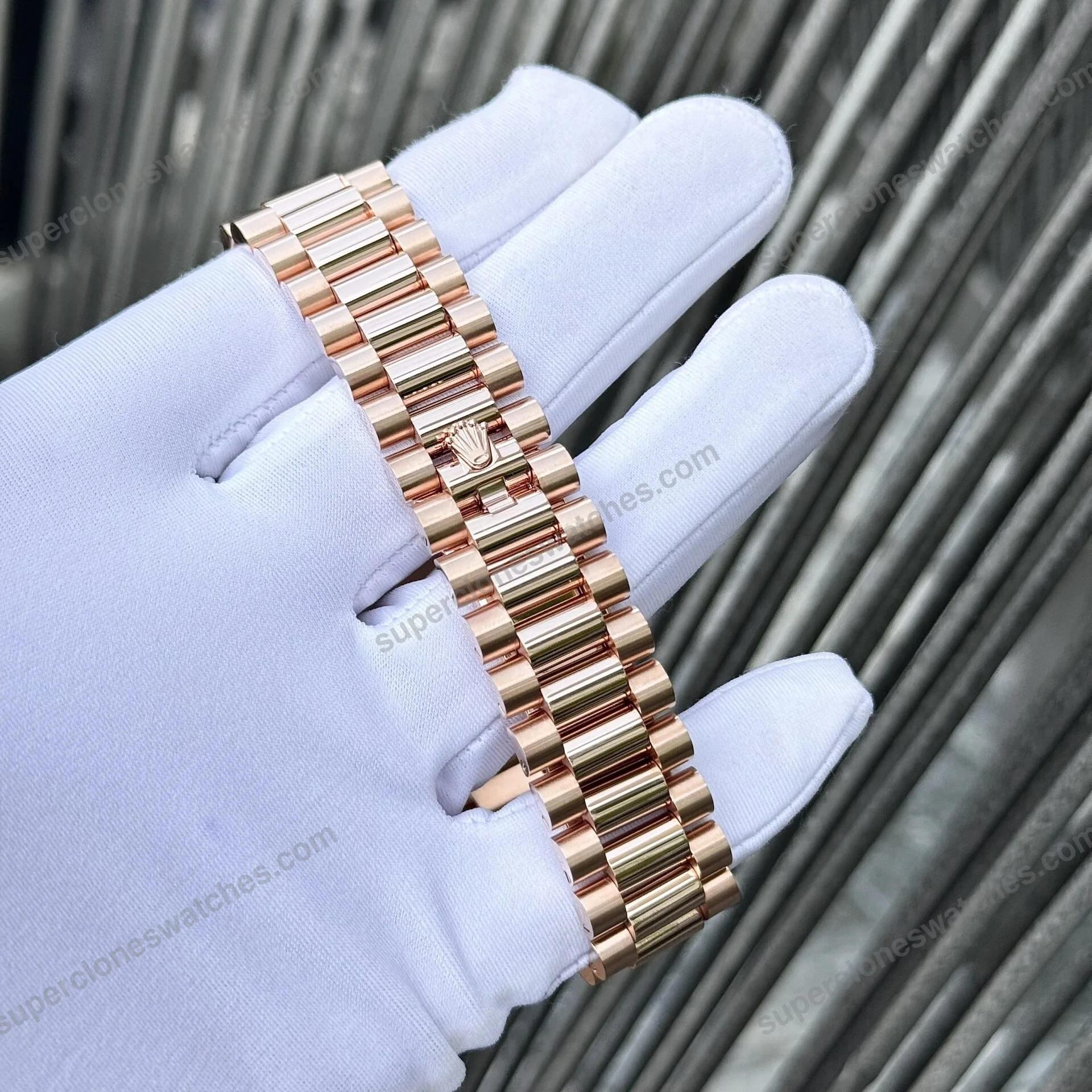 Super-Clone-Rolex-Day-Date-White-Mother-of-Pearl-Diamond-Dial-128235-0078-36-mm-8
