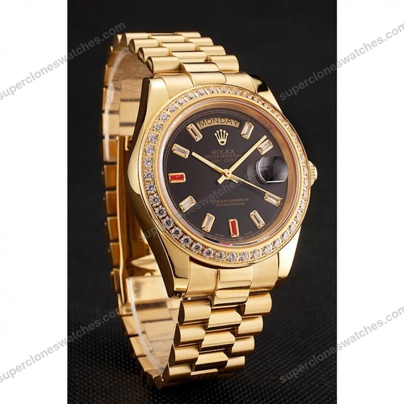 Super-Clone-Rolex-Day-Date-Black-Dial-1454101-36-mm-3