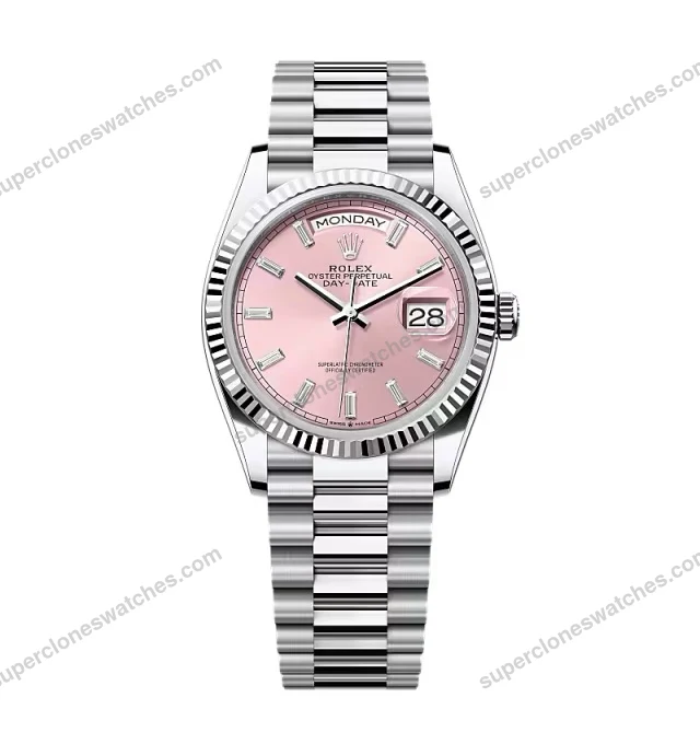 Super-Clone-Rolex-Day-Date-Pink-Diamond-Dial-128236-0024-36-mm-1