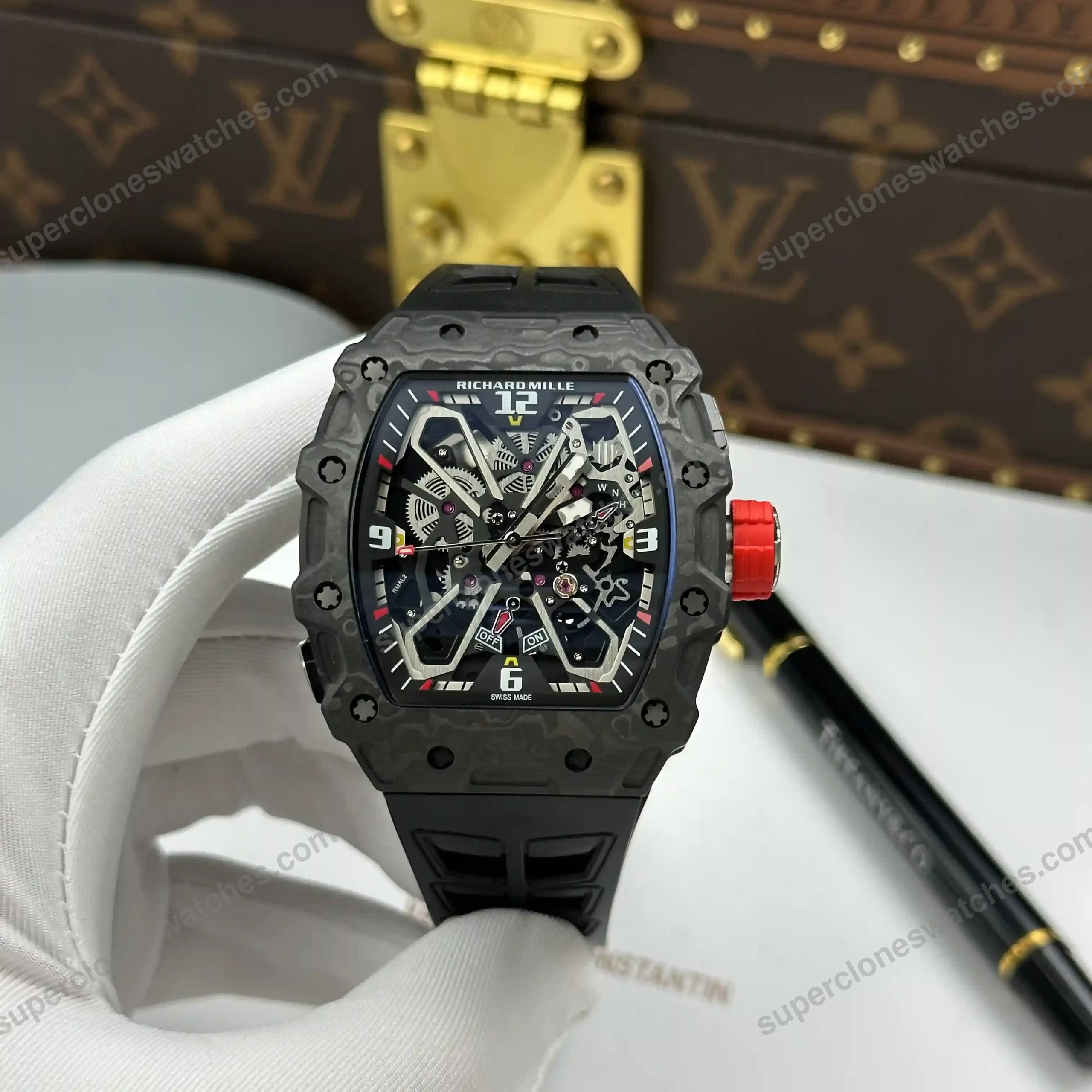 Super-Clone-Richard-Mille-RM-35-03-Richard-Mille-Rafael-Nadal-Carbon-TPT-43mm-3