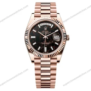 Super-Clone-Rolex-Day-Date-Eisenkiesel-Diamond-Dial-228235-0045-40-mm-1