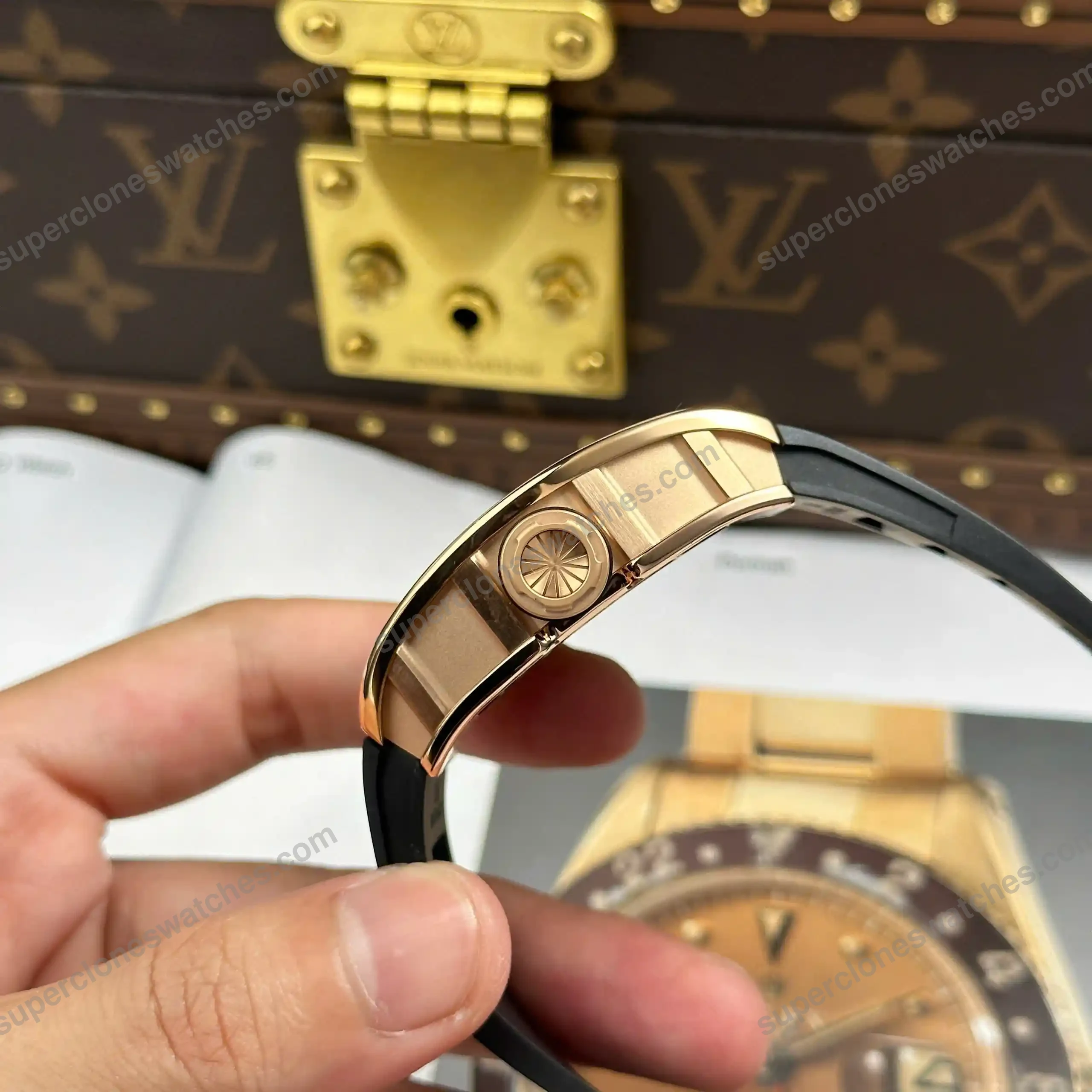 Super-Clone-Richard-Mille-RM-35-Richard-Mille-Americas-Rose-Gold-Toro-Limited-Ed-7