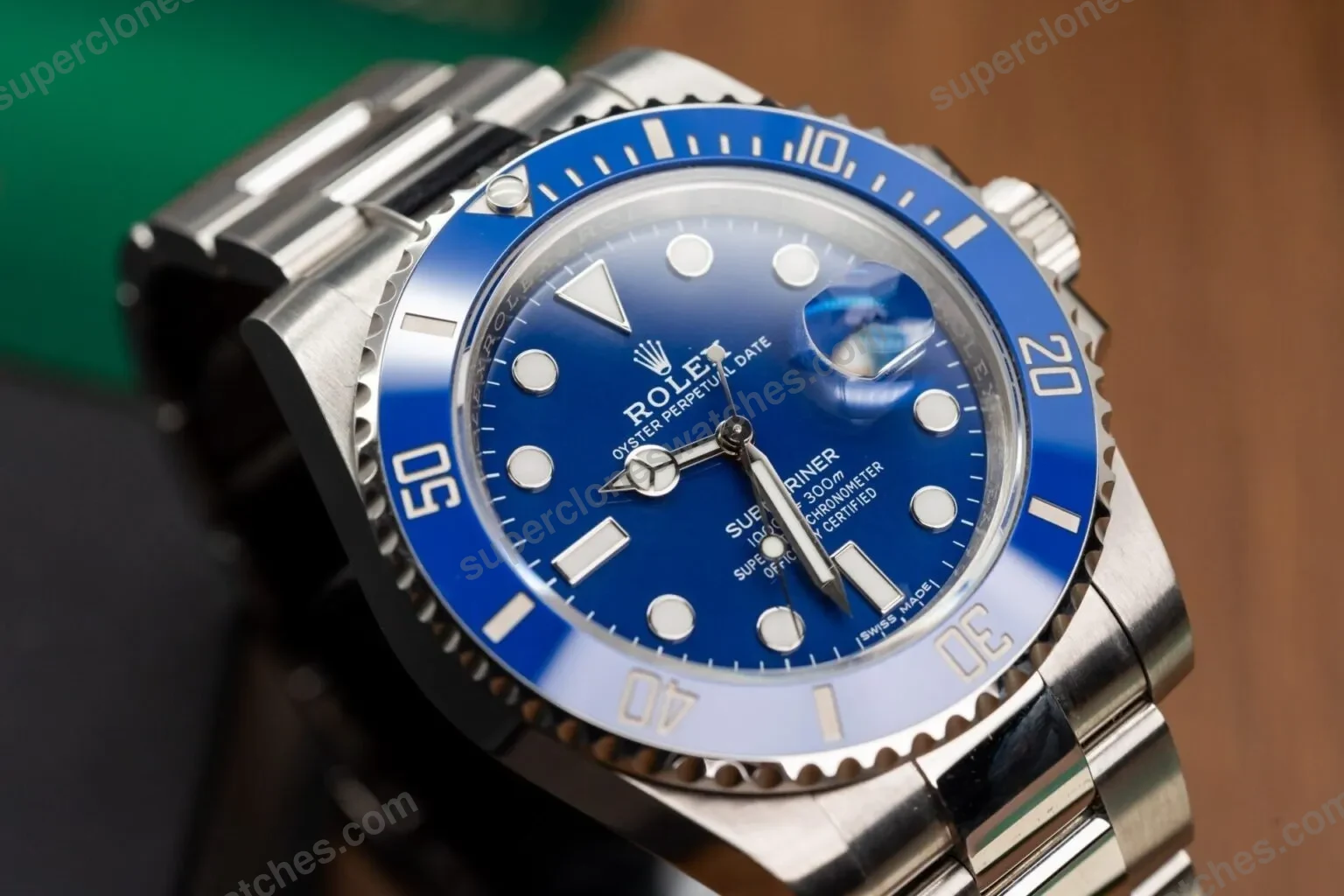 Super-Clone-Rolex-Submariner-Blue-Dial-116619LB-Smurf-5