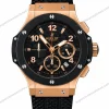 Super-Clone-Hublot-Big-Bang-Rose-Gold-Black-Carbon-Dial-Rubber-Strap-1