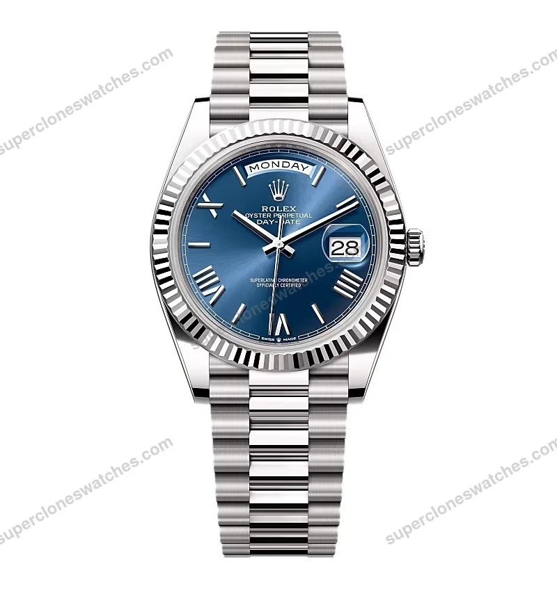 Super-Clone-Rolex-Day-Date-Blue-Dial-228239-0007-40-mm-1