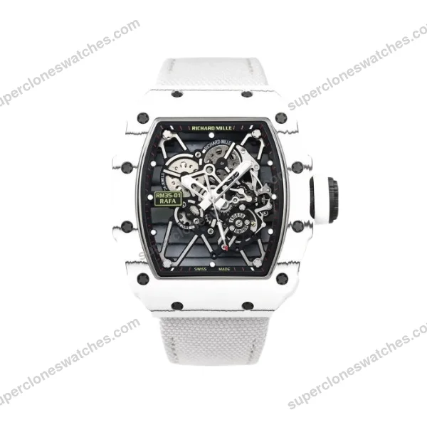 Super-Clone-Richard-Mille-RM-35-01-RICHARD-MILLE-Rafa-White-Cacbon-NTPT-42mm-1