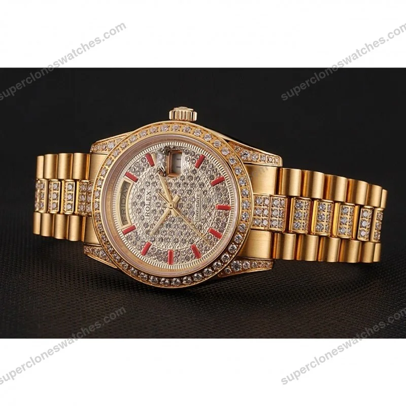 Super-Clone-Rolex-Day-Date-Gold-Dial-1453960-37-mm-3