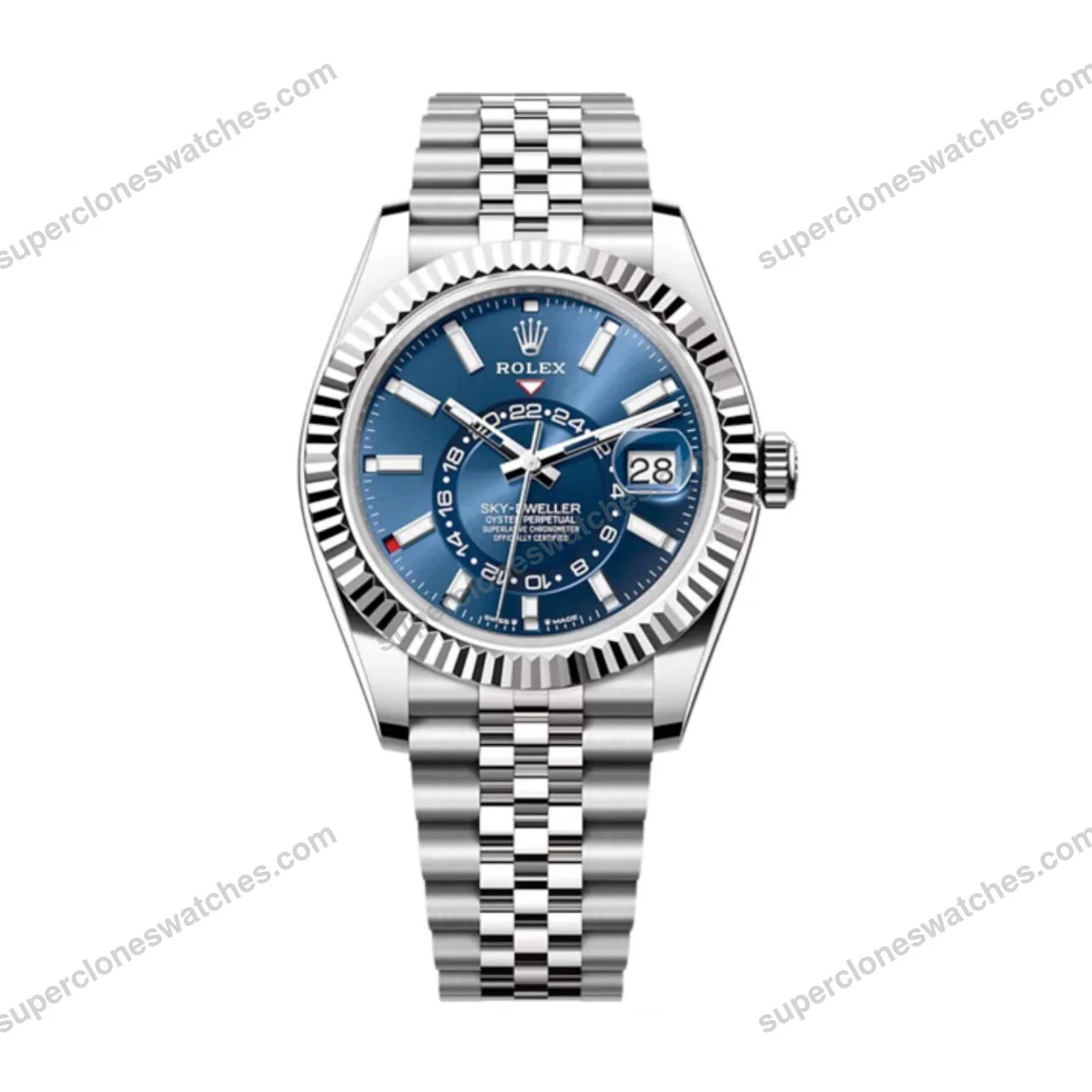 Super-Clone-Rolex-Sky-Dweller-Bright-blue-Dial-336934-Jubilee-1