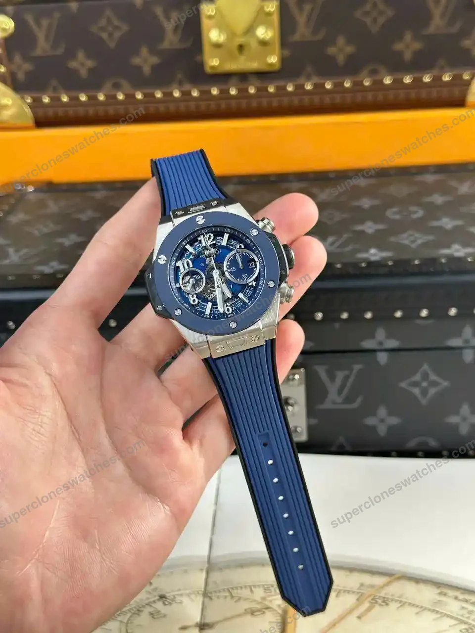 Super-Clone-Hublot-Big-Bang-Unico-Titanium-Blue-Ceramic-441.NL_.5171.RX-42mm-3