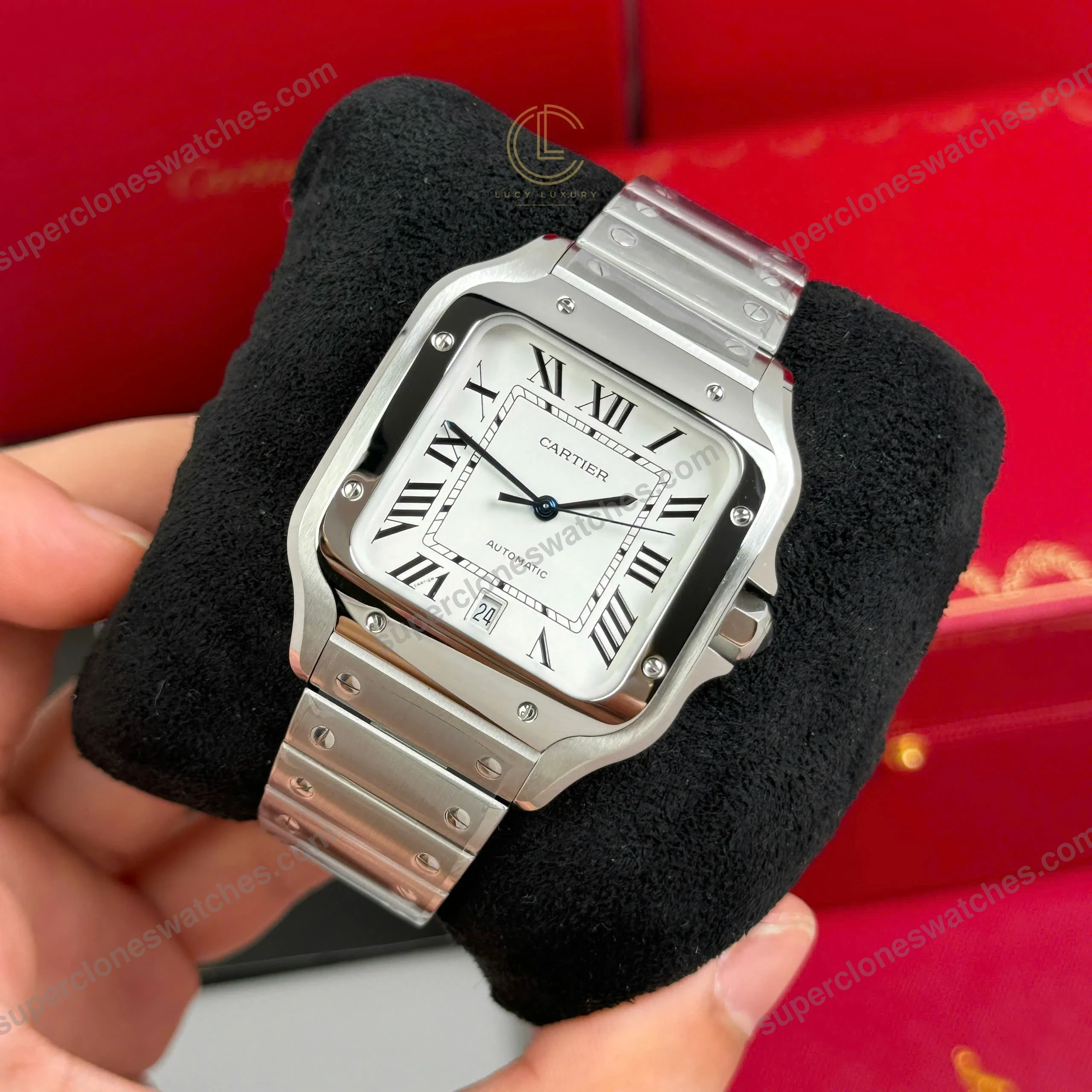 Super-Clone-Cartier-Santos-de-Cartie-Larger-WSSA0018-39.8mm-Miyota.9015-3