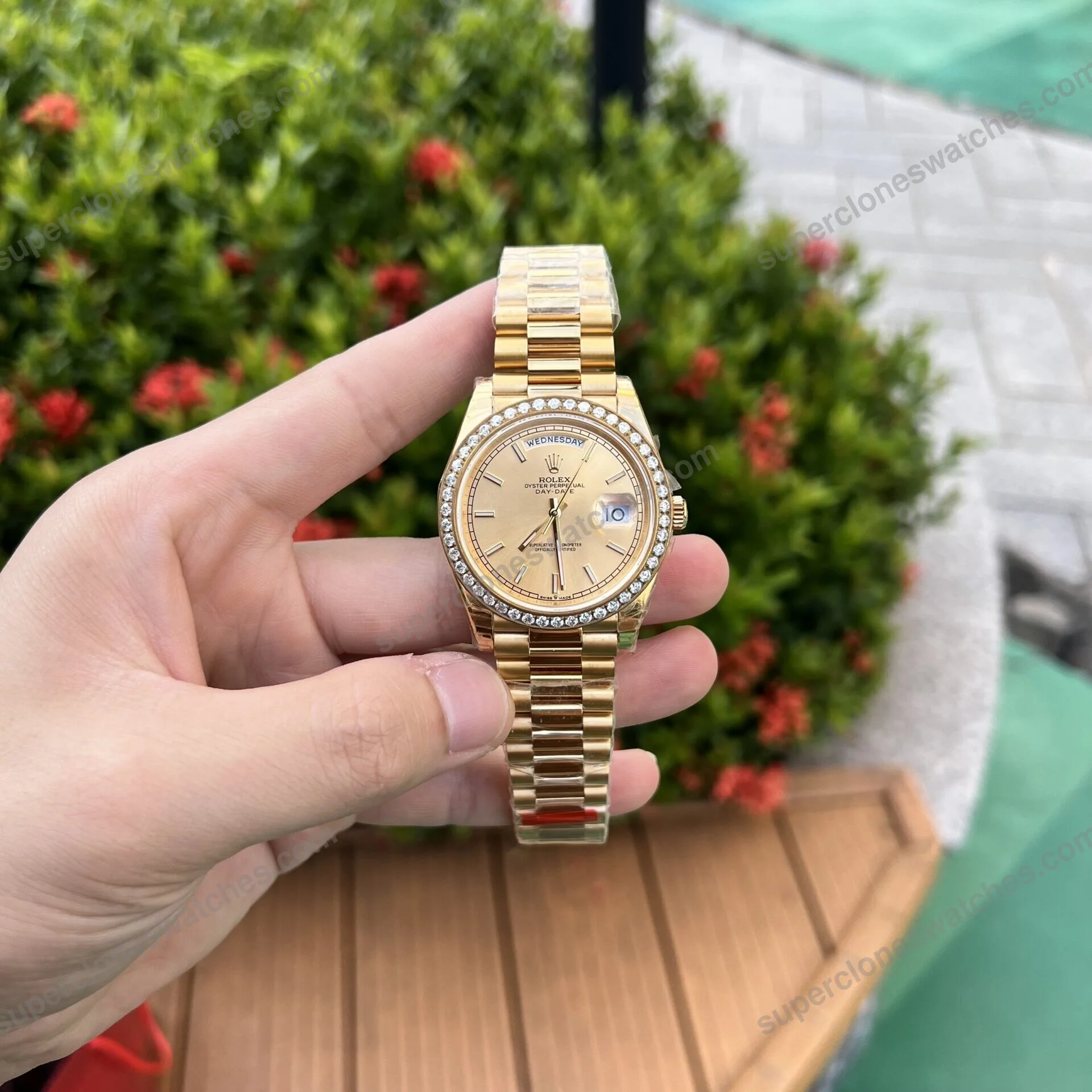 Super-Clone-Rolex-Day-Date-Champagne-Dial-228348rbr-0008-40-mm-3