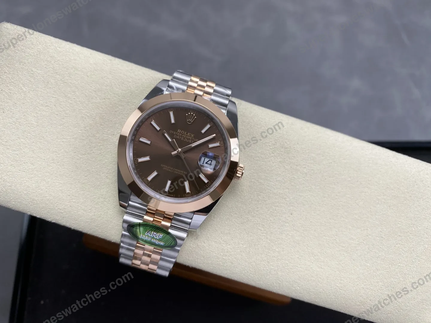 super-clone-rolex-datejust-chocolate-dial-126201-jubilee-36-mm-view-5
