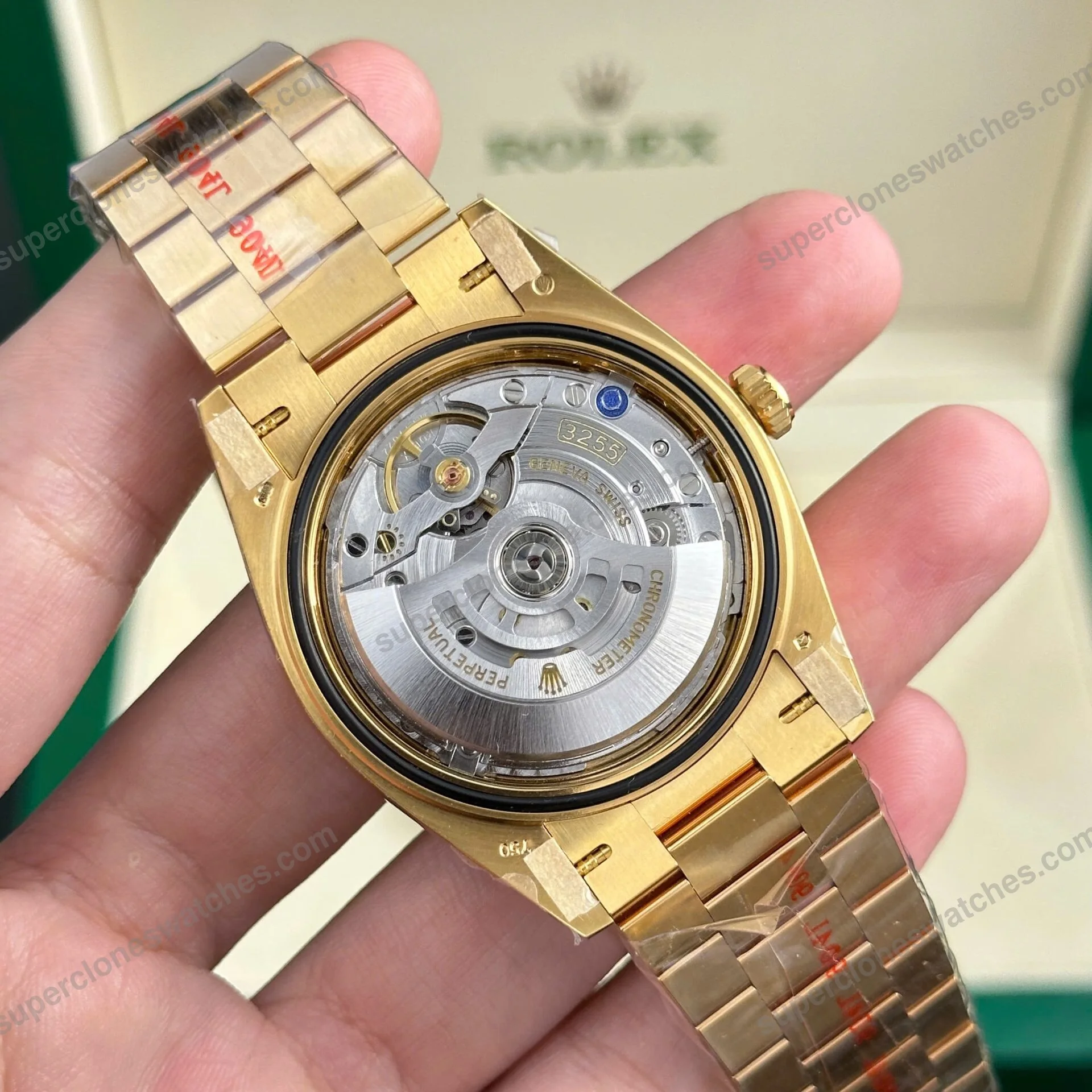 Super-Clone-Rolex-Day-Date-Champagne-Diamond-Dial-228238-0005-40-mm-11