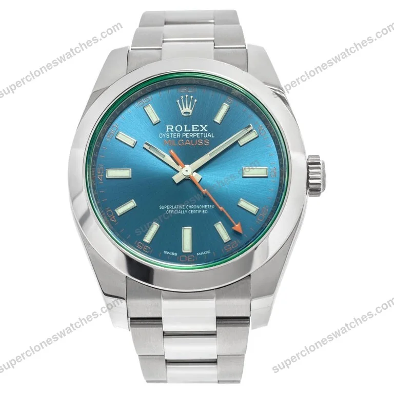 Super-Clone-Rolex-Milgauss-Blue-Dial-116400GV-1