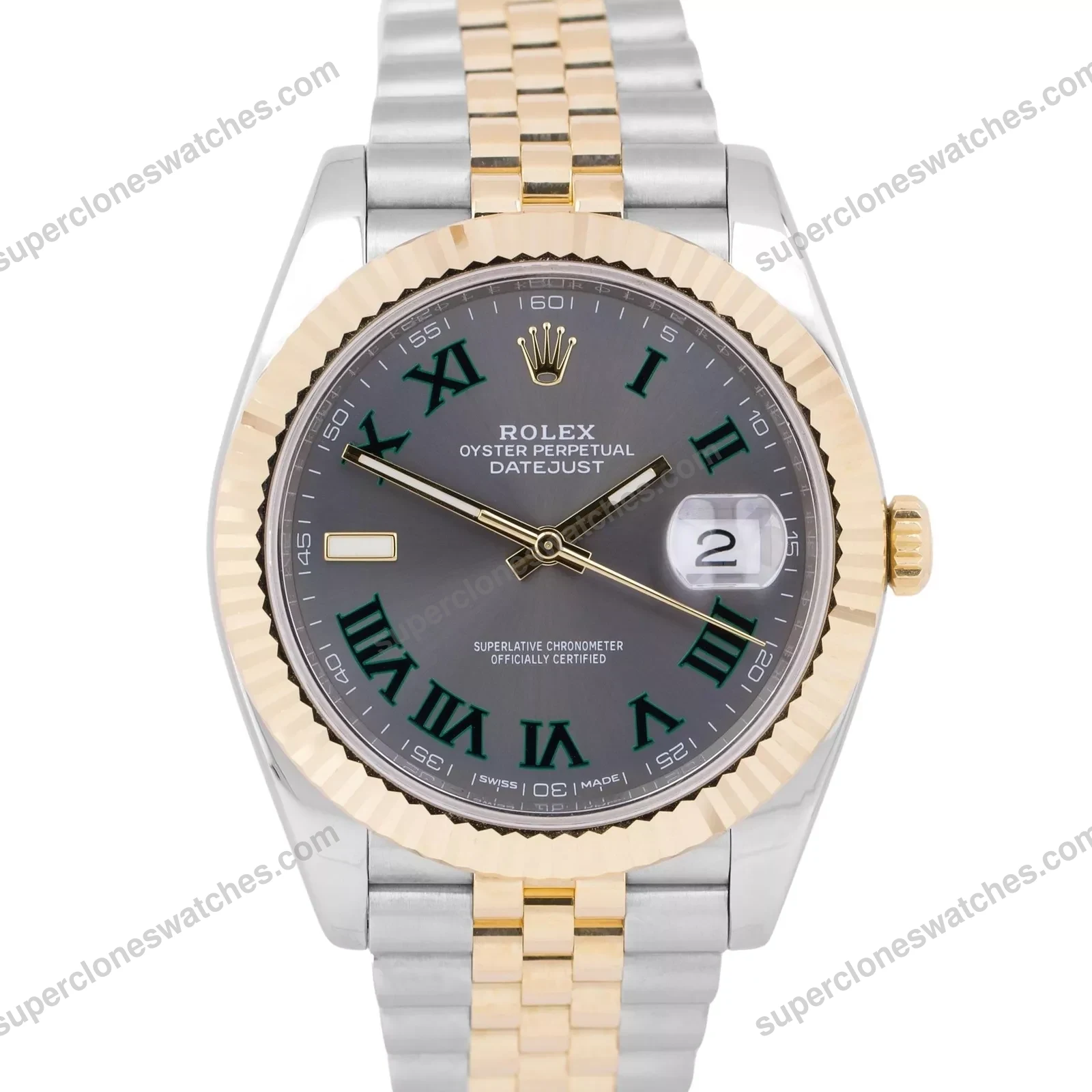 Super-Clone-Rolex-Datejust-Rhodium-Dial-126333-Wimbledon-FluttedJubilee-4-2