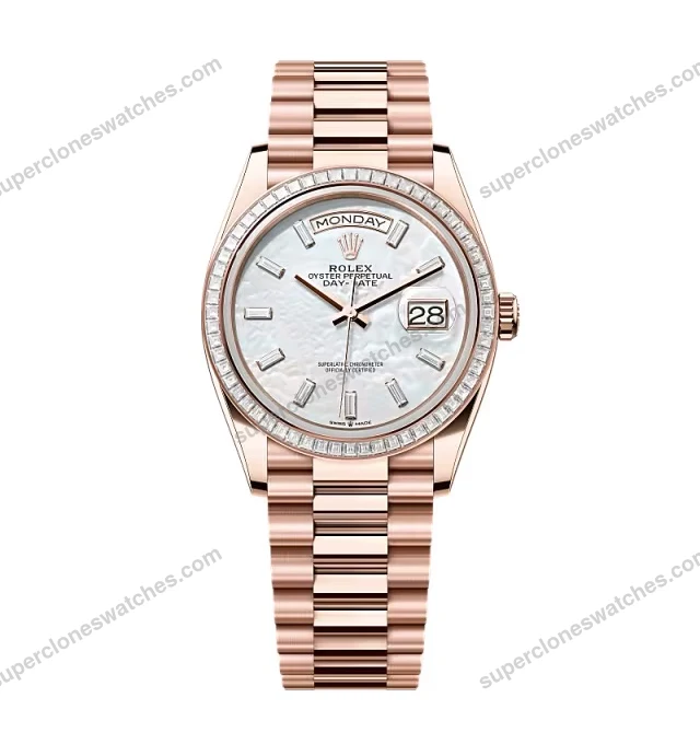 Super-Clone-Rolex-Day-Date-White-Mother-of-Pearl-Diamond-Dial-128395tbr-0026-36-1