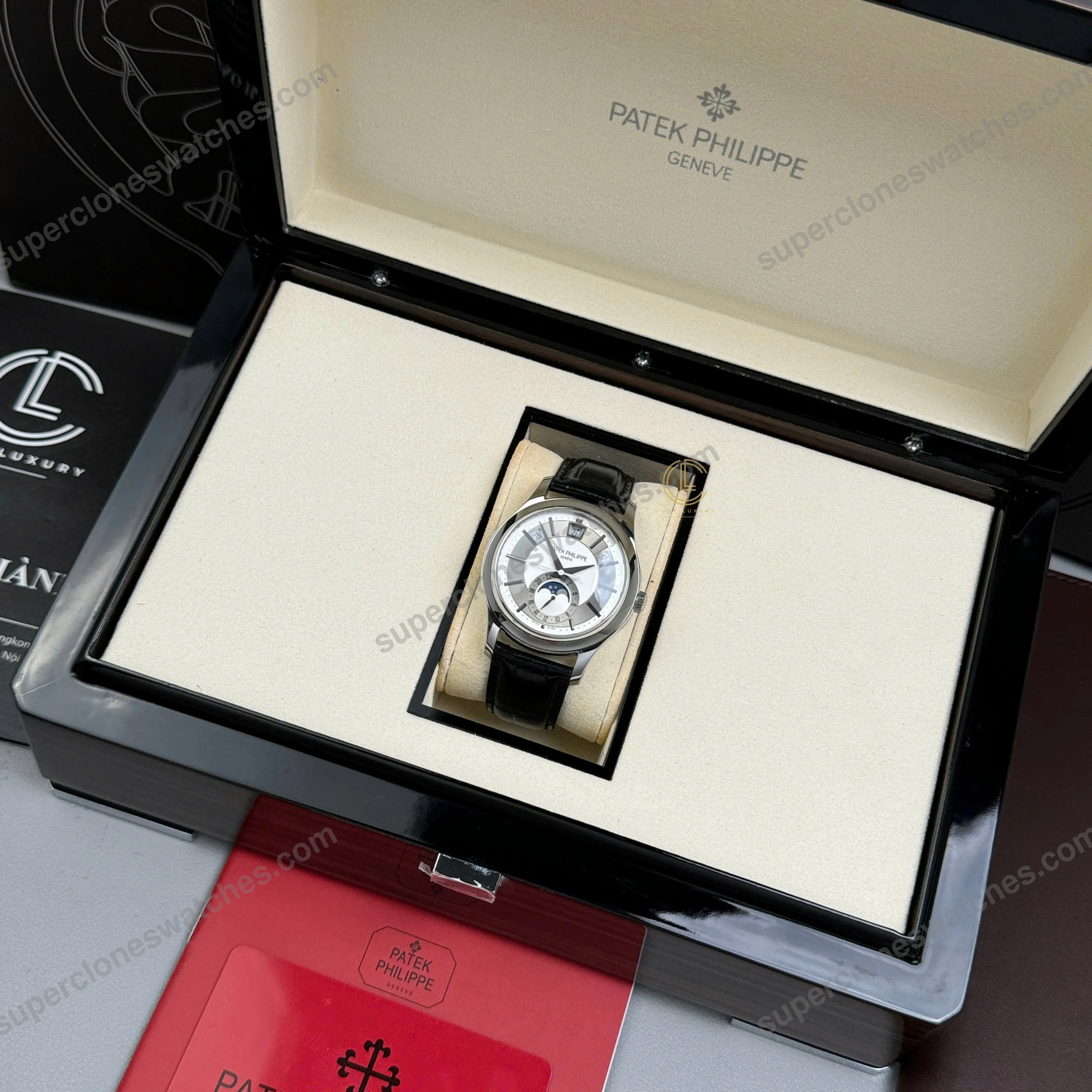 Super-Clone-Patek-Philippe-Complications-5205G-001-40mm-White-Dial-Steel-8
