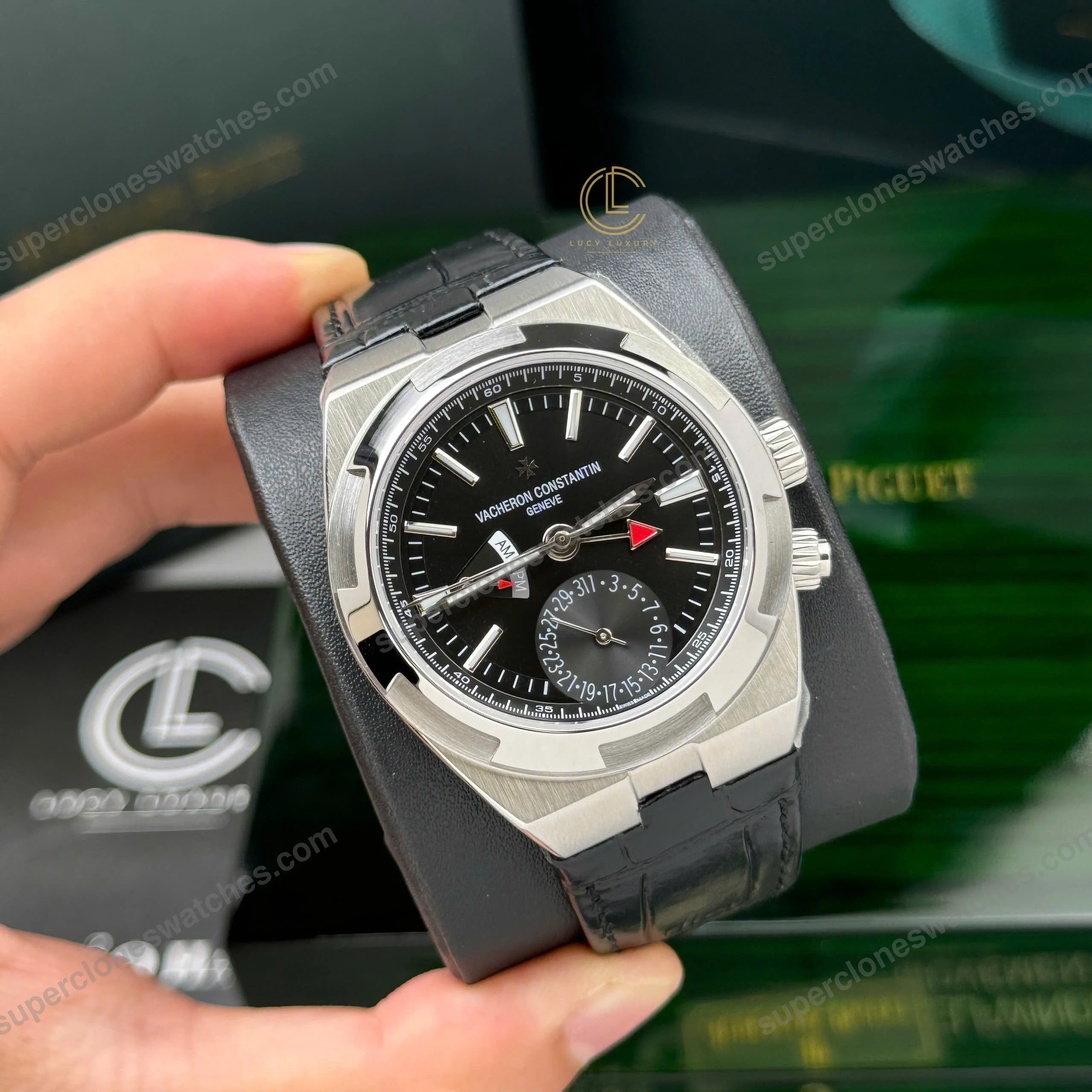 Super-Clone-Vacheron-Constantin-Overseas-Dual-Time-7900V-41mm-Black-Dial-Steel-5