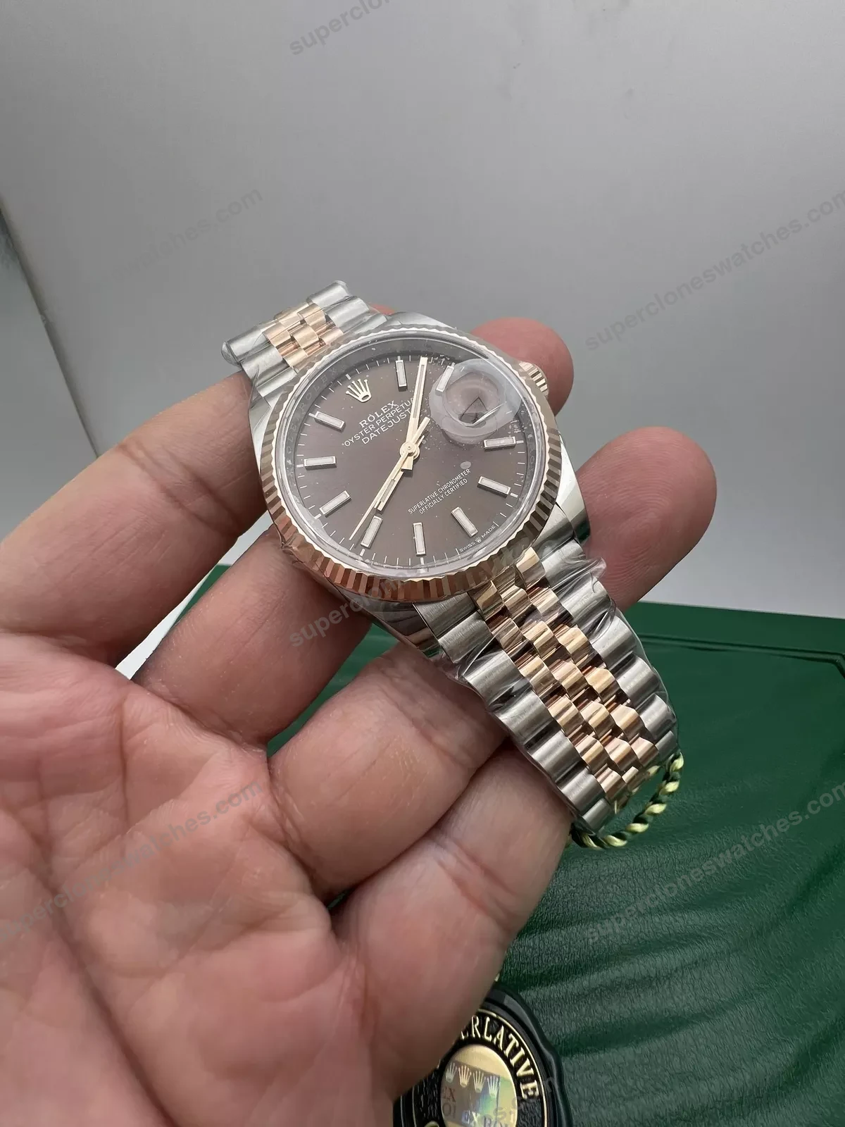 Super-Clone-Rolex-Datejust-Chocolate-Dial-126231-Jubilee-36-mm-2