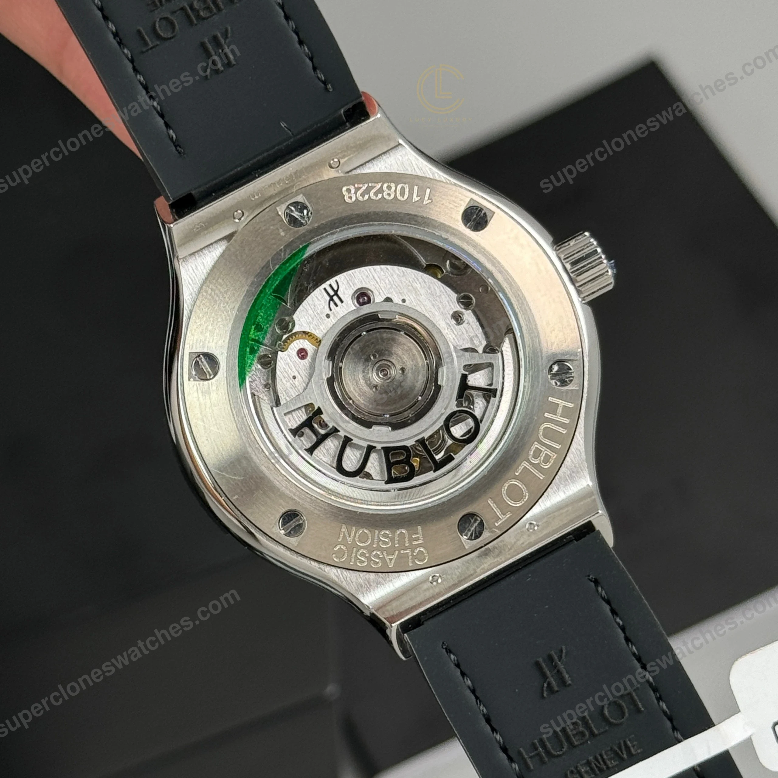 Super-Clone-Hublot-Classic-Fusion-Diamonds-Moissanite-Pave-38mm-Black-Dial-–-H-7
