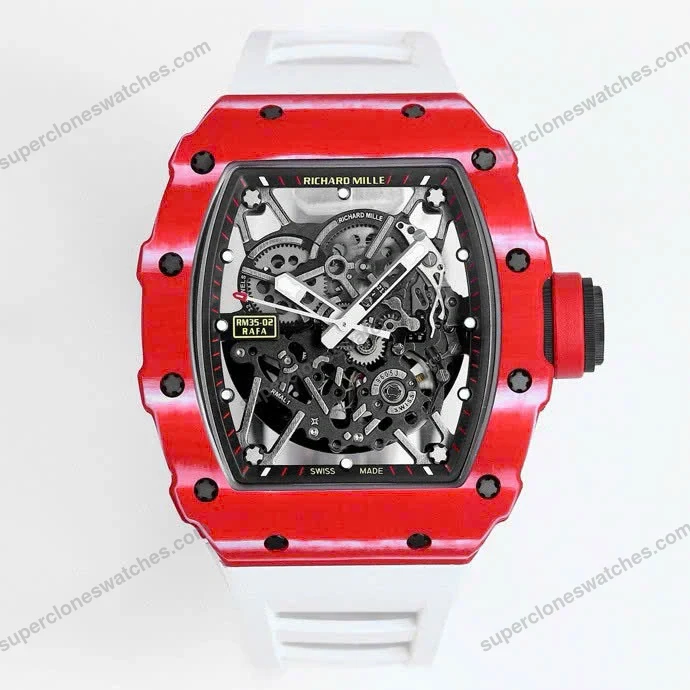 Super-Clone-Richard-Mille-RM-35-02-Richard-Mille-Rafael-Nadal-Red-White-Strap-Ca-2
