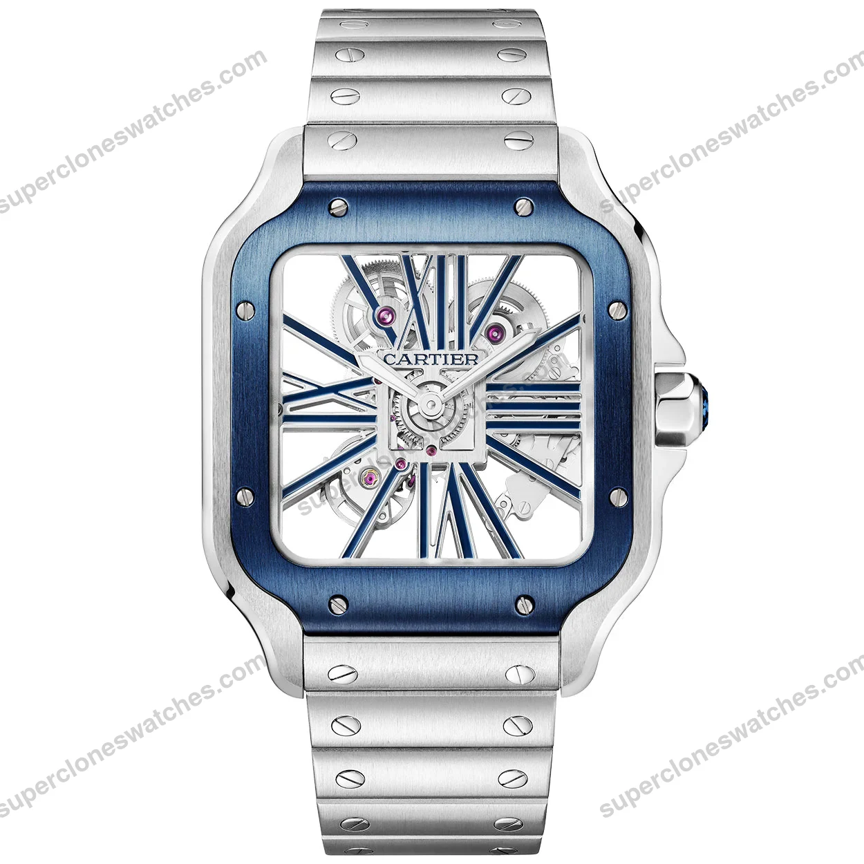 Super-Clone-Cartier-Santos-Large-Skeleton-WHSA0026-39mm-1