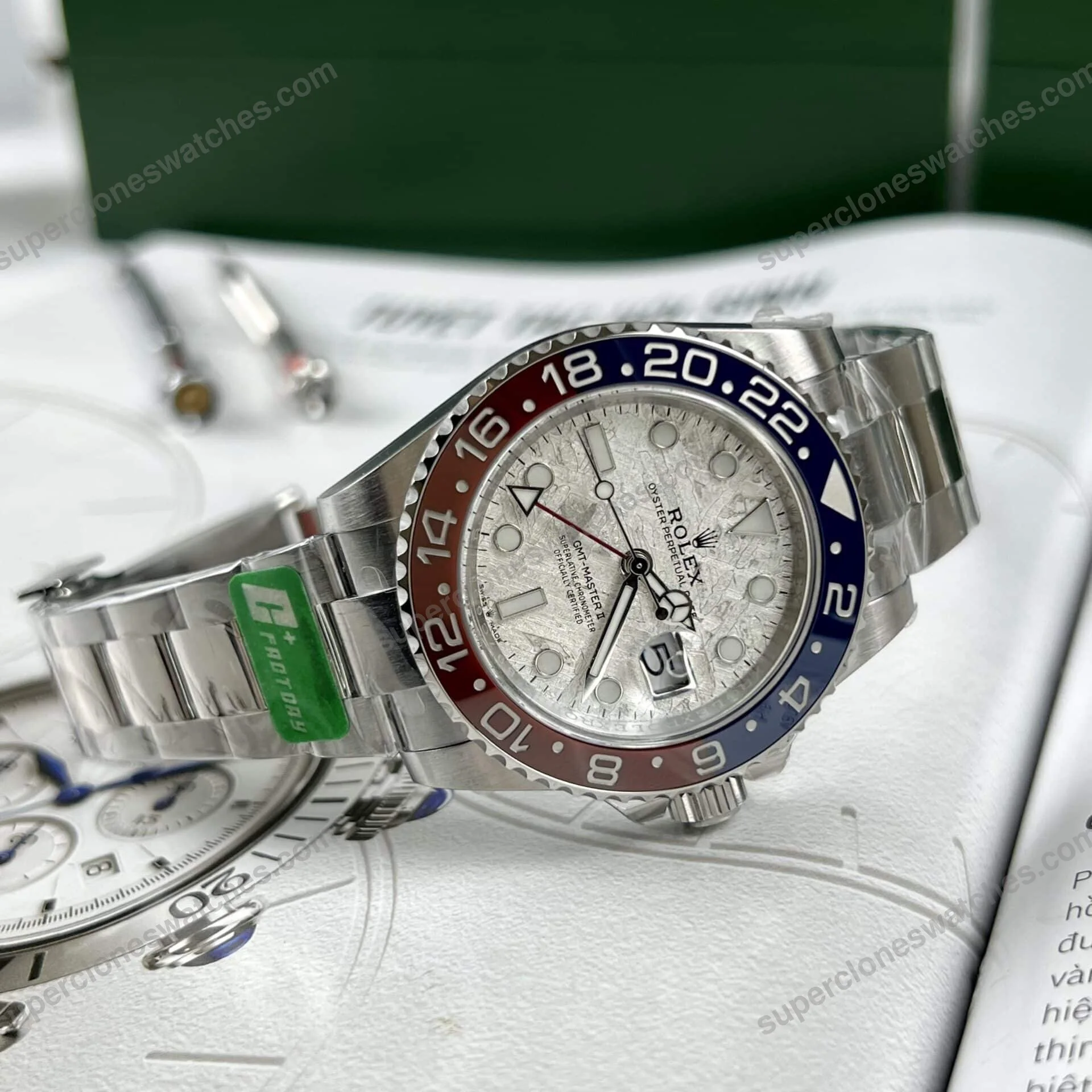 Super-Clone-Rolex-GMT-Master-II-Meteorite-Dial-126719BLRO-Superman-Oyster-4