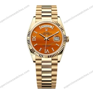 Super-Clone-Rolex-Day-Date-Carnelian-Diamond-Dial-128238-0088-36-mm-1
