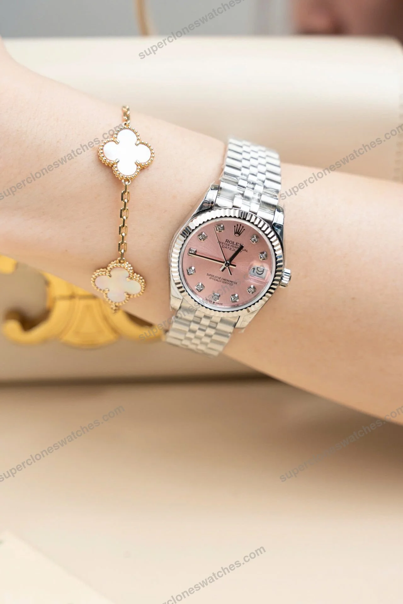 Super-Clone-Rolex-Datejust-Pink-Diamond-Dial-278274-0032-31-mm-4