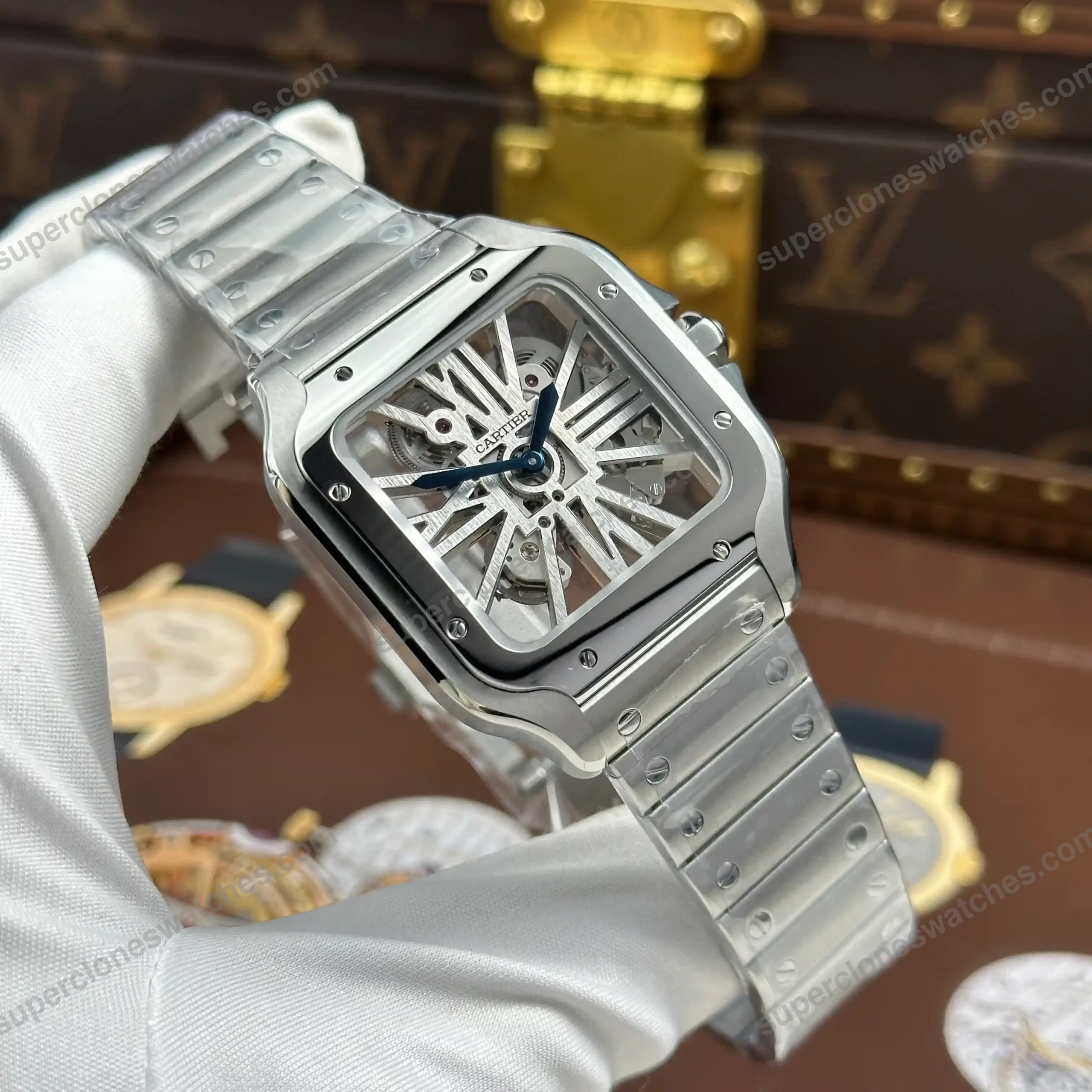 Super-Clone-Cartier-Santos-Large-Skeleton-WHSA0015-39mm-3