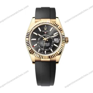 Super-Clone-Rolex-Sky-Dweller-Bright-black-Dial-336238-1