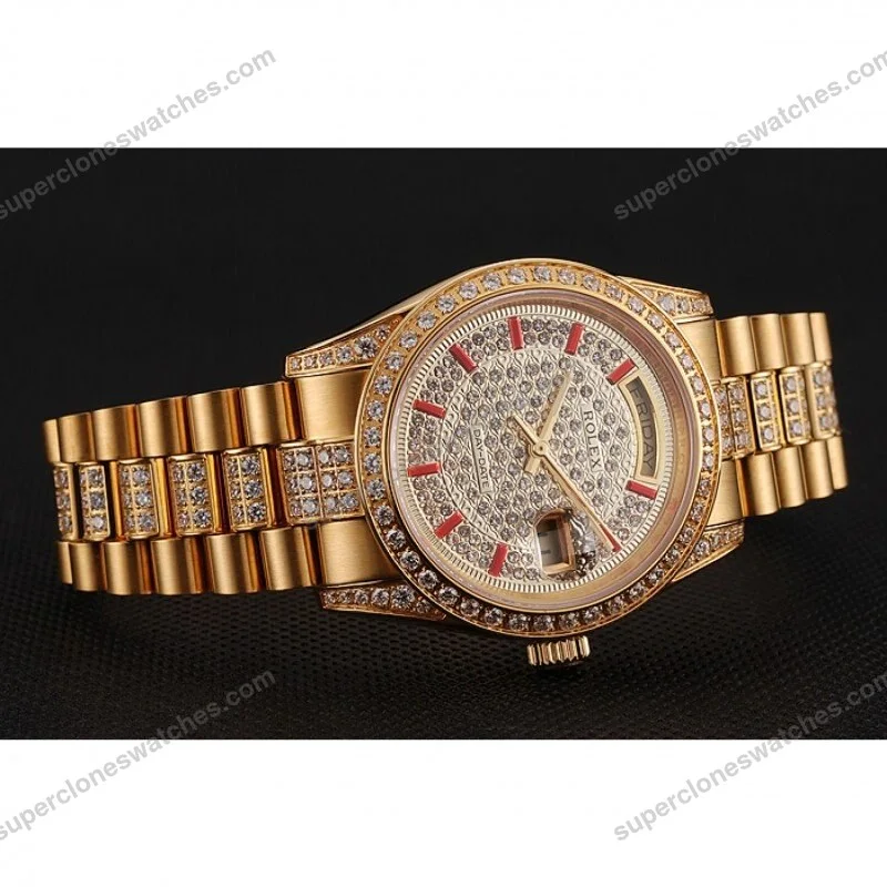 Super-Clone-Rolex-Day-Date-Gold-Dial-1453960-37-mm-4