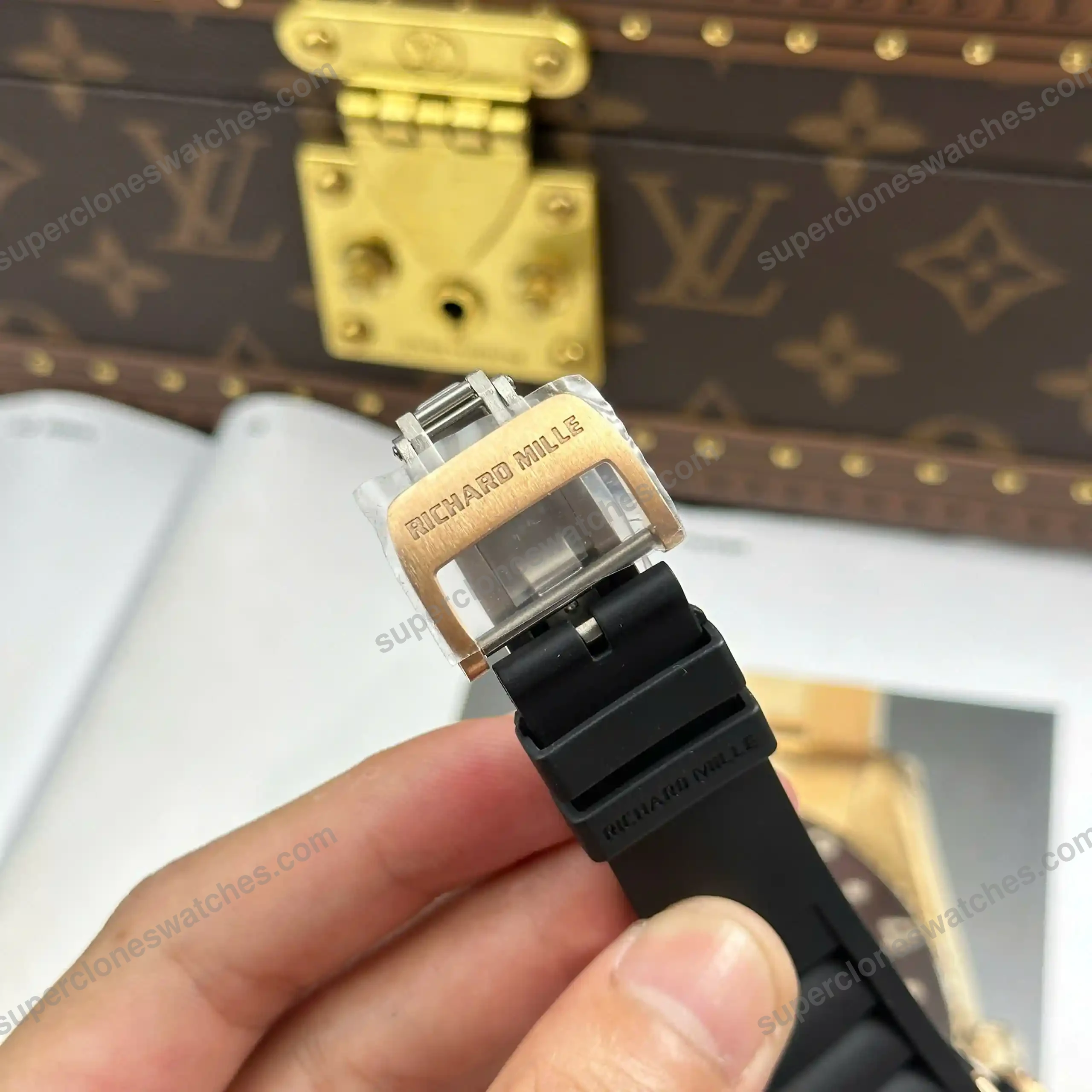 Super-Clone-Richard-Mille-RM-35-Richard-Mille-Americas-Rose-Gold-Toro-Limited-Ed-9