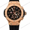 Super-Clone-Hublot-Big-Bang-Rose-Gold-Black-Carbon-Dial-Rubber-Strap