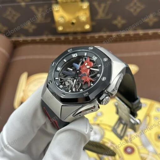 Super-Clone-Audemars-Piguet-Royal-Oak-Concept-Tourbillon-Spider-Man-Limited-Edit-7