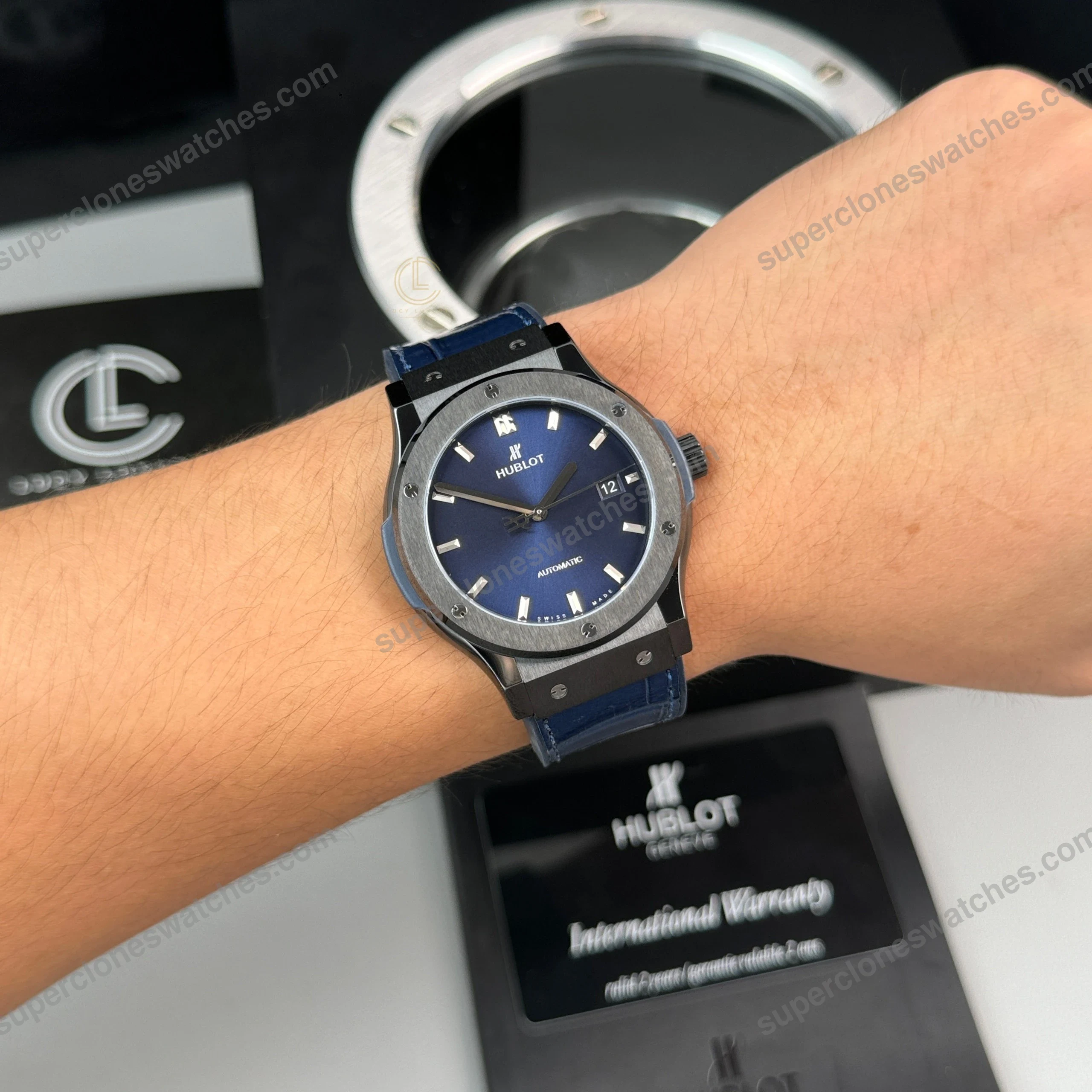 Super-Clone-Hublot-Classic-Fusion-Ceramic-42mm-Blue-Dial-JJZ-Base-4