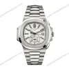 Super-Clone-Patek-Philippe-Nautilus-Chronograph-59801A-019-40.5mm-White-Dial-1