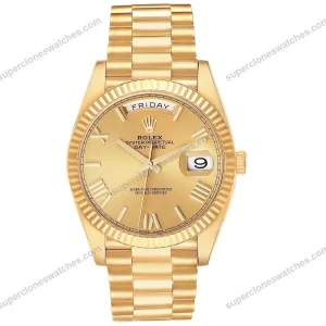 Super-Clone-Rolex-Day-Date-Roman-Champagne-Dial-228238-40-mm-1