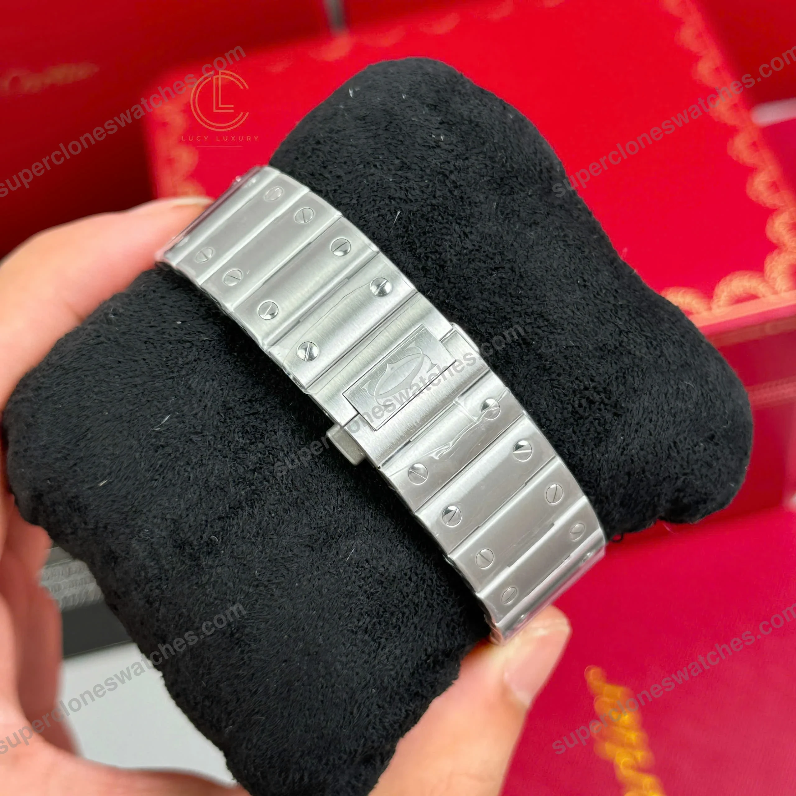 Super-Clone-Cartier-Santos-De-Cartier-Ceramic-CRWSSA0037-39.8mm-Miyota.9015-7