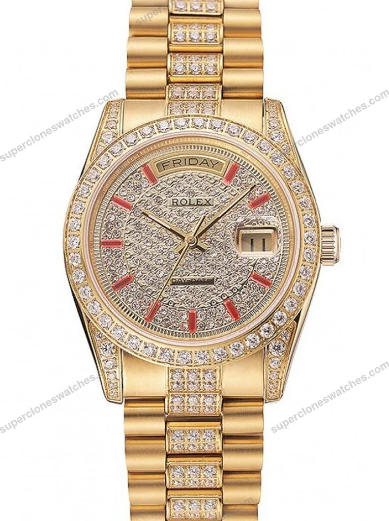 Super-Clone-Rolex-Day-Date-Gold-Dial-1453960-37-mm-1